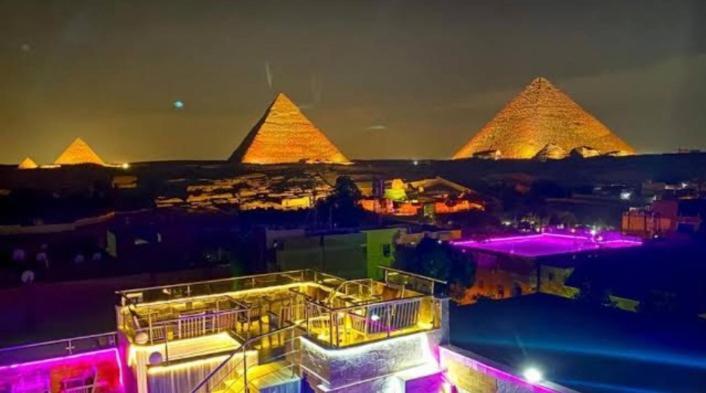 Topaz Pyramids View Inn Kafret el-Gabal Exteriér fotografie